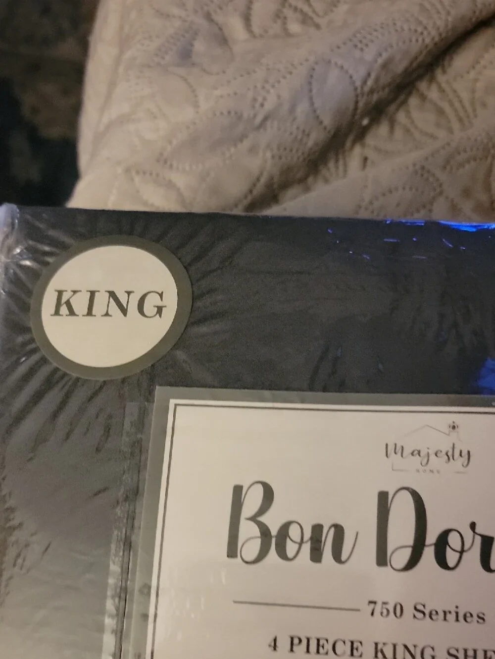 Maje 4-Piece King Sheet Set - Charcoal Gray